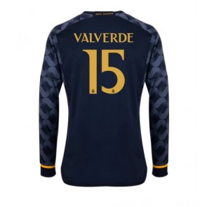 Real Madrid Federico Valverde #15 Gostujuci Dres 2023-24 Dugim Rukavima
